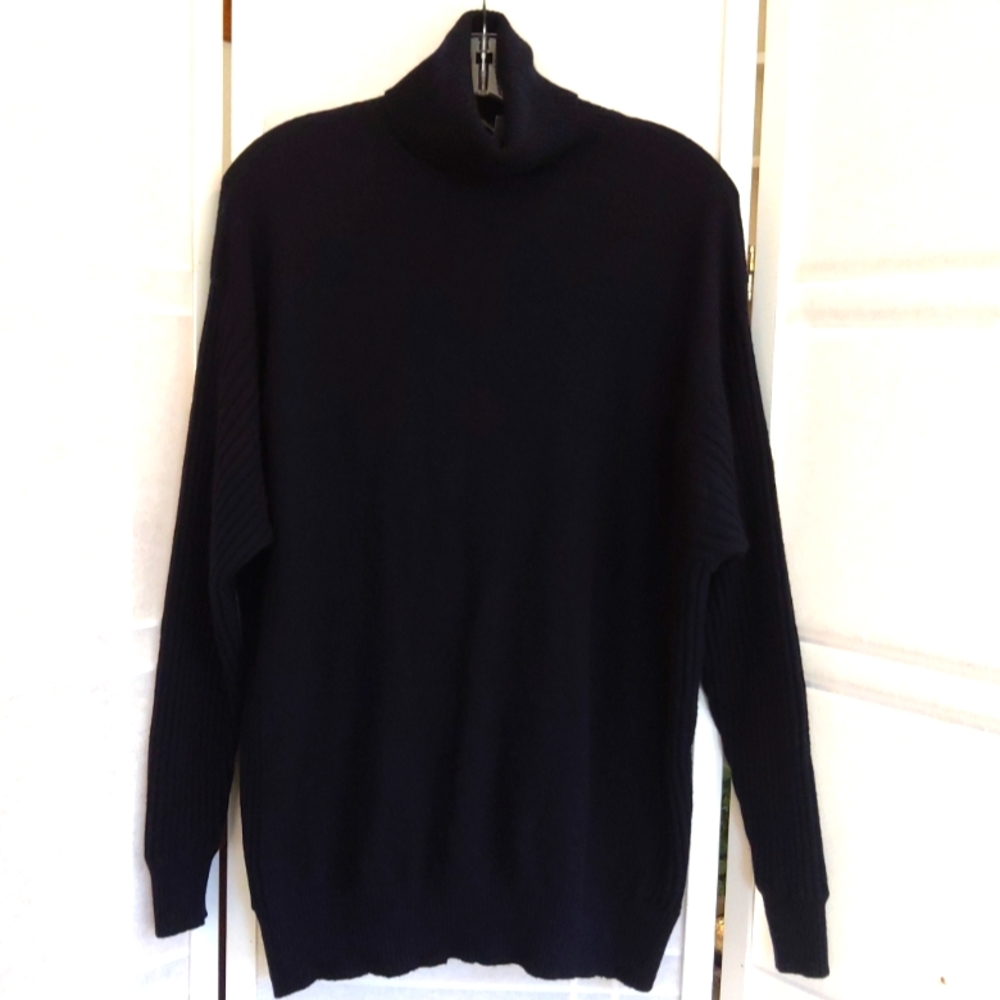 Vince black turtle neck oversized sweater